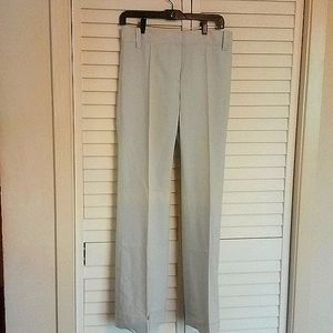 Ann Taylor tailored, cuffed khaki pants.